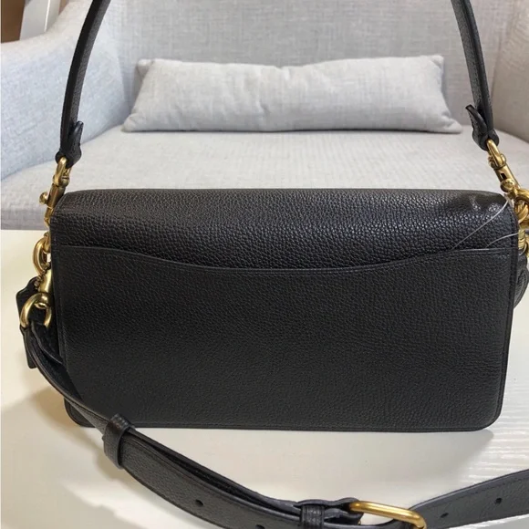 Coach Tabby 26 Black Leather Shoulder Crossbody - Picture 9 of 9